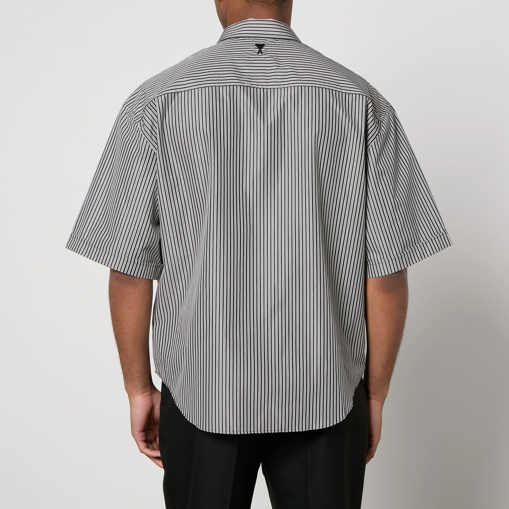AMI Paris Boxy Fit Cotton-Poplin Shirt - XS
